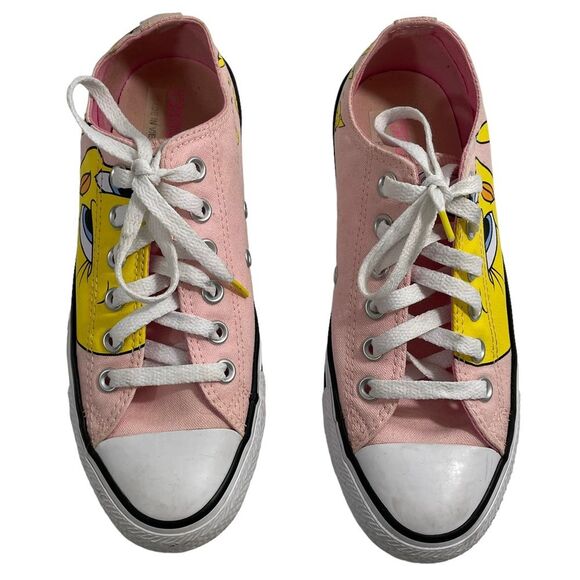Converse Chuck Taylor Looney Tunes All Star Low Tweety Bird Pink Sneaker 7 Shoes - Picture 3 of 10